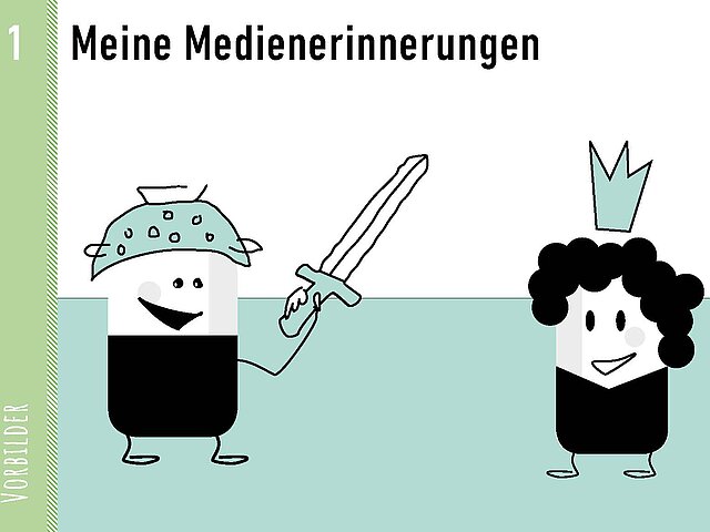 Grafik als Comic: Vorbilder, Bildkarte: Meine Medienerinnerungen