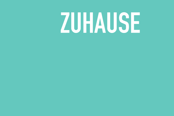 Grafik mit der Beschriftung "Zuhause"