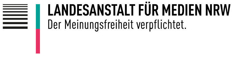Screenshot: Logo Landesanstalt für Medien NRW, Website